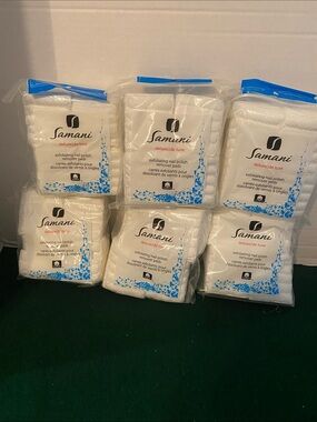 (6 ) Packs 60ct  Samani deluxe exfoliating nail polish remover pads ( B5)